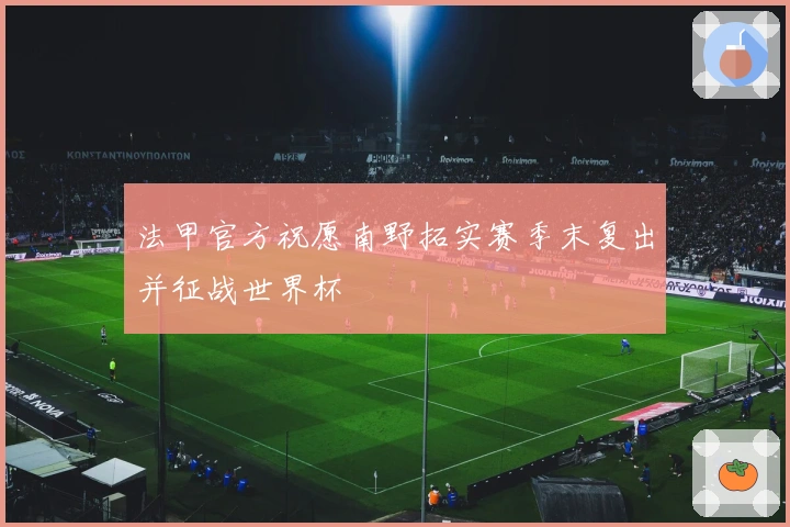 法甲官方祝愿南野拓实赛季末复出并征战世界杯